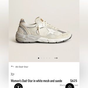 Golden Goose Dad Star running sneakers.  Size 37